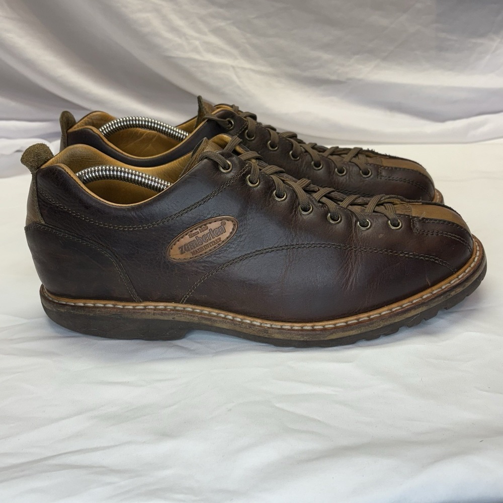 Zamberlan 1120 Cortina Low Mens US 10 H EU 45 Sneaker Leather Lace Shoe Vibram
